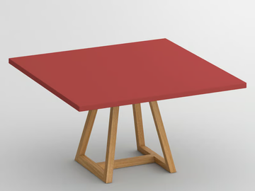 MARGO - Square wooden table by Vitamin Design - view 2